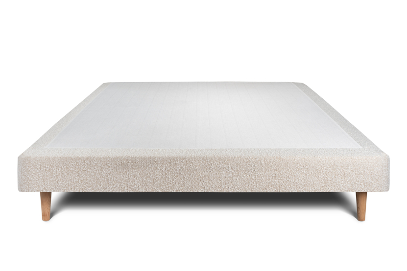 Sommier Tapissier 150x190 cm - H29 cm - Bouclette - Beige clair