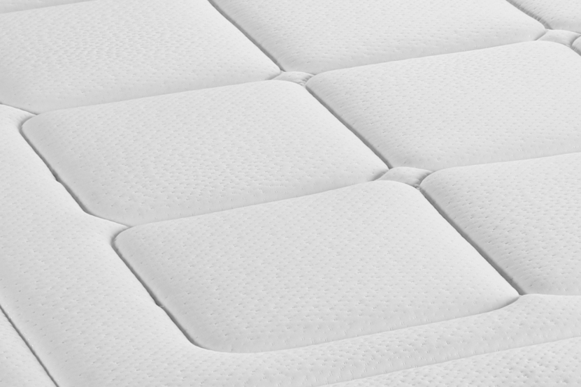 Ensemble Matelas Sommier 120x210 cm - Sommier Blanc (en kit) - Balmoral