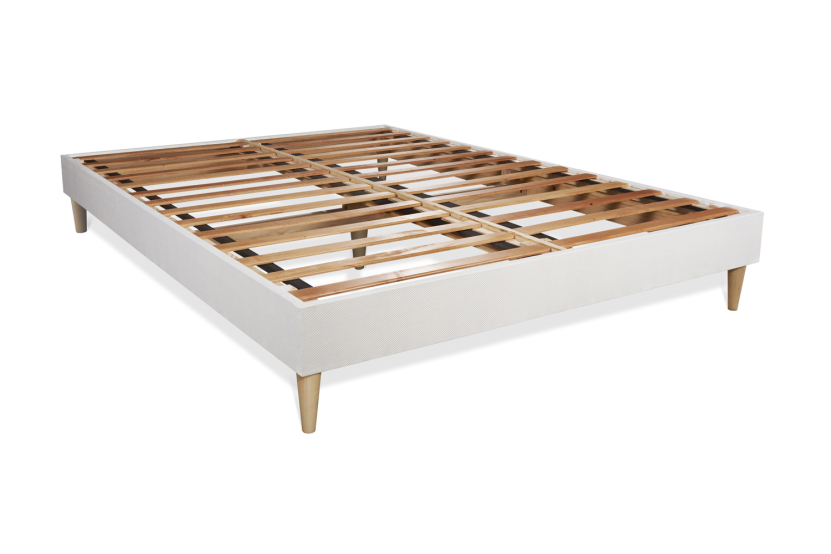 Ensemble Matelas Sommier 120x210 cm - Sommier Blanc (en kit) - Balmoral