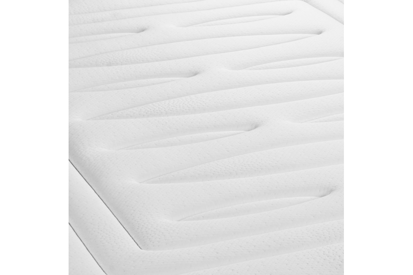Ensemble Matelas Sommier 140x210 cm - Sommier Blanc (en kit) - Lancaster
